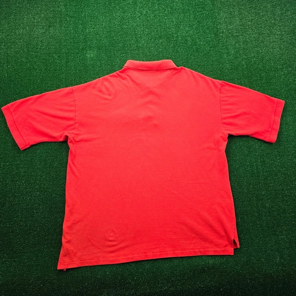 Corona Extra Polo Shirt Mens 2XL/XL Orange Embroidered Parrot‎ Vintage Beer